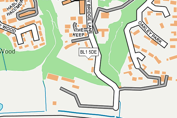 BL1 5DE map - OS OpenMap – Local (Ordnance Survey)