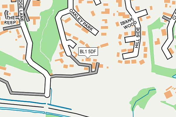 BL1 5DF map - OS OpenMap – Local (Ordnance Survey)