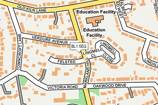 BL1 5EQ map - OS OpenMap – Local (Ordnance Survey)