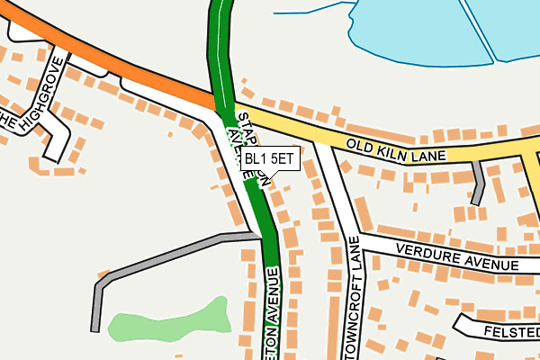 BL1 5ET map - OS OpenMap – Local (Ordnance Survey)