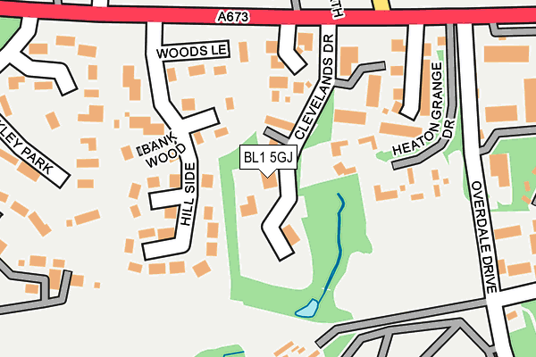 BL1 5GJ map - OS OpenMap – Local (Ordnance Survey)