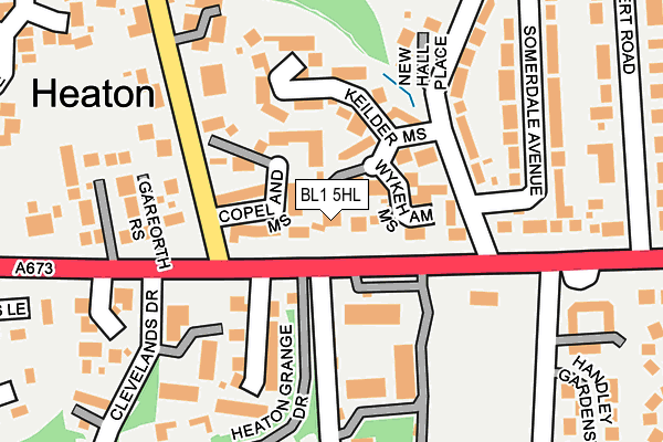 BL1 5HL map - OS OpenMap – Local (Ordnance Survey)