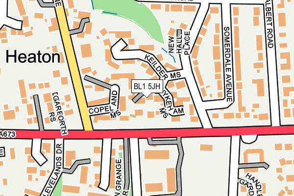 BL1 5JH map - OS OpenMap – Local (Ordnance Survey)