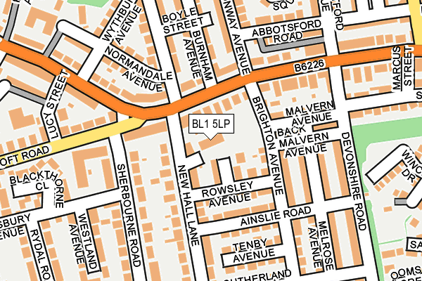 BL1 5LP map - OS OpenMap – Local (Ordnance Survey)