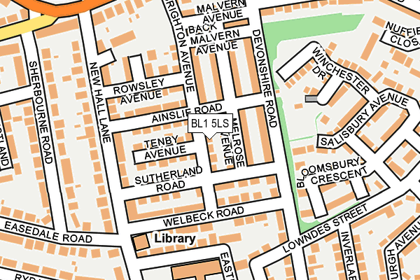 BL1 5LS map - OS OpenMap – Local (Ordnance Survey)