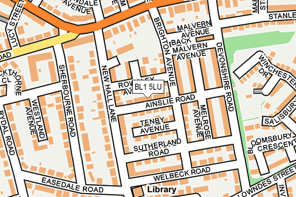 BL1 5LU map - OS OpenMap – Local (Ordnance Survey)