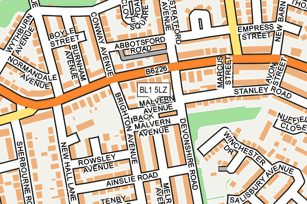 BL1 5LZ map - OS OpenMap – Local (Ordnance Survey)