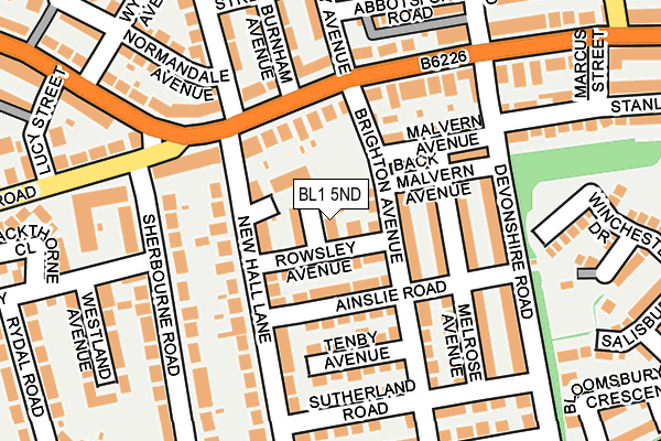 BL1 5ND map - OS OpenMap – Local (Ordnance Survey)