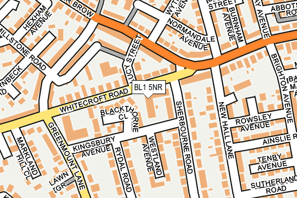 BL1 5NR map - OS OpenMap – Local (Ordnance Survey)