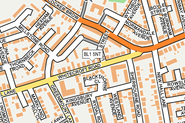 BL1 5NT map - OS OpenMap – Local (Ordnance Survey)