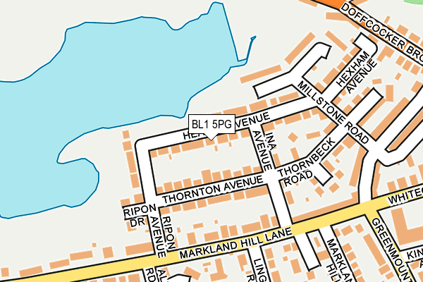 BL1 5PG map - OS OpenMap – Local (Ordnance Survey)