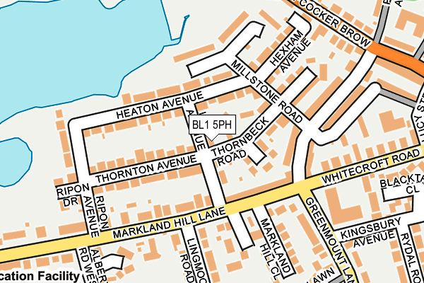 BL1 5PH map - OS OpenMap – Local (Ordnance Survey)