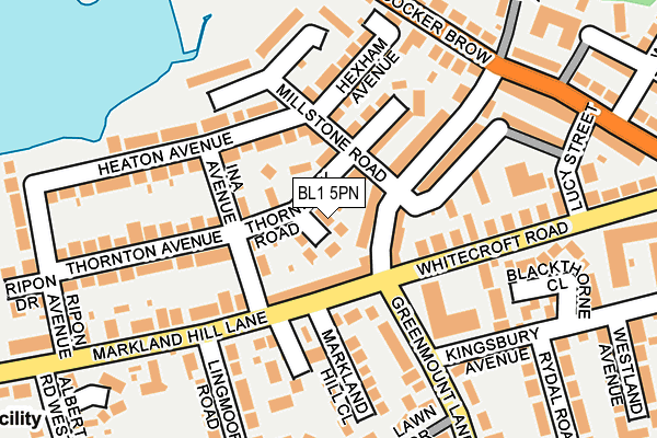 BL1 5PN map - OS OpenMap – Local (Ordnance Survey)