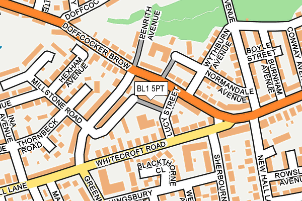 BL1 5PT map - OS OpenMap – Local (Ordnance Survey)