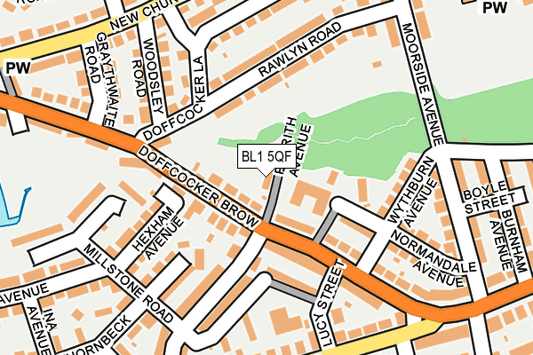 BL1 5QF map - OS OpenMap – Local (Ordnance Survey)