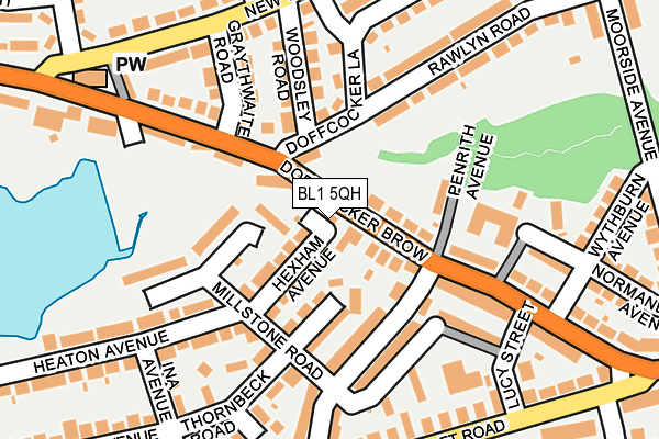 BL1 5QH map - OS OpenMap – Local (Ordnance Survey)