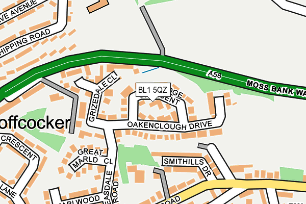 BL1 5QZ map - OS OpenMap – Local (Ordnance Survey)