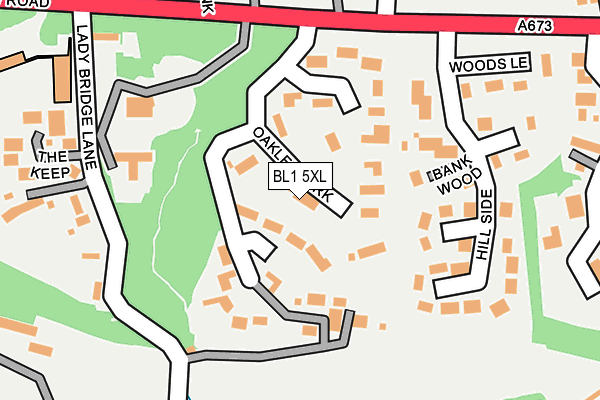 BL1 5XL map - OS OpenMap – Local (Ordnance Survey)