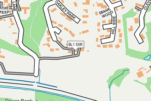 BL1 5XR map - OS OpenMap – Local (Ordnance Survey)