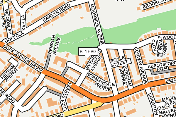 BL1 6BG map - OS OpenMap – Local (Ordnance Survey)