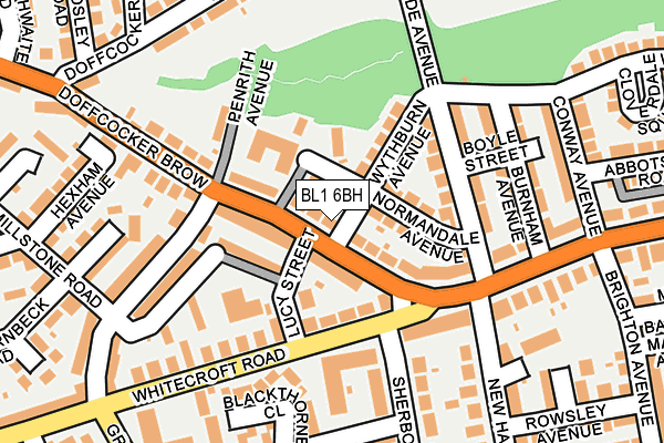 BL1 6BH map - OS OpenMap – Local (Ordnance Survey)