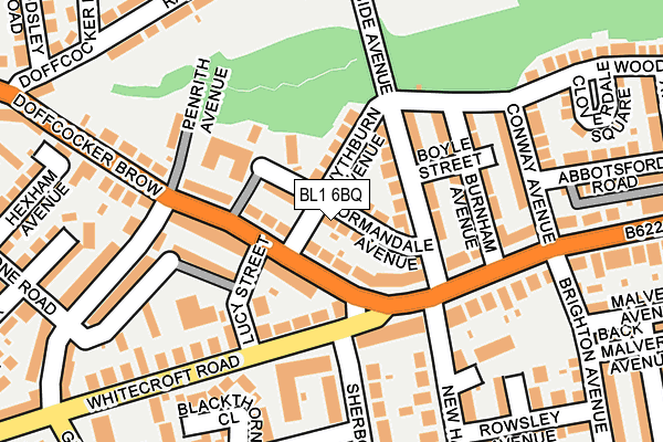 BL1 6BQ map - OS OpenMap – Local (Ordnance Survey)
