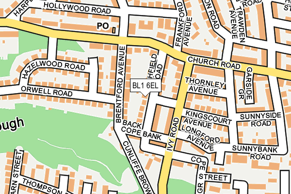 BL1 6EL map - OS OpenMap – Local (Ordnance Survey)