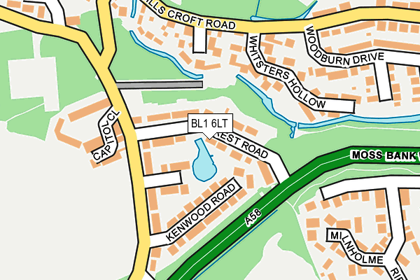 BL1 6LT map - OS OpenMap – Local (Ordnance Survey)