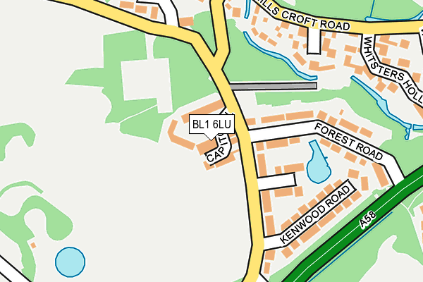 BL1 6LU map - OS OpenMap – Local (Ordnance Survey)