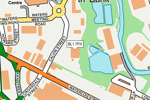 BL1 7FH map - OS OpenMap – Local (Ordnance Survey)