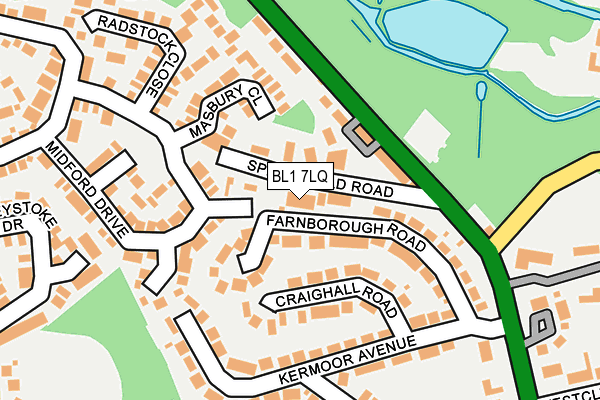 BL1 7LQ map - OS OpenMap – Local (Ordnance Survey)