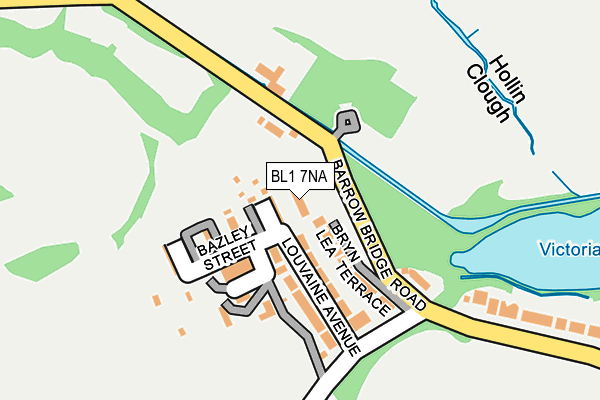 BL1 7NA map - OS OpenMap – Local (Ordnance Survey)