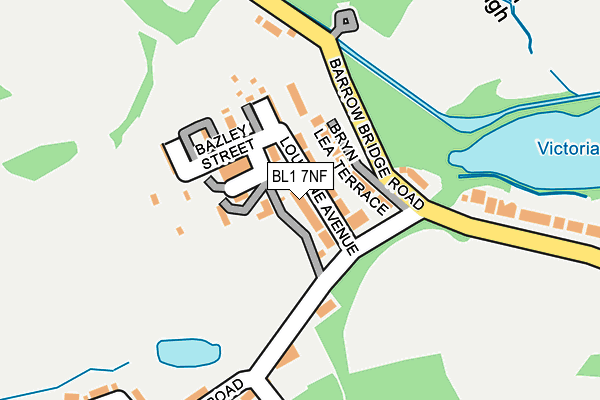 BL1 7NF map - OS OpenMap – Local (Ordnance Survey)