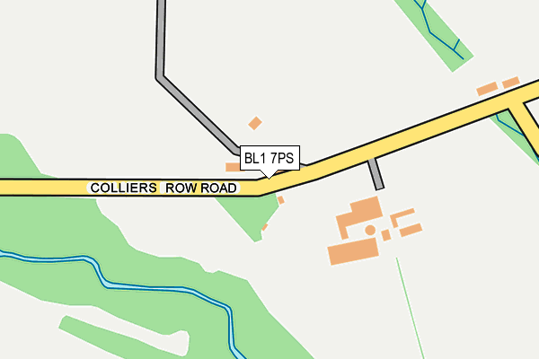 BL1 7PS map - OS OpenMap – Local (Ordnance Survey)