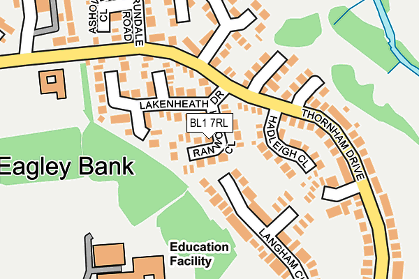 BL1 7RL map - OS OpenMap – Local (Ordnance Survey)