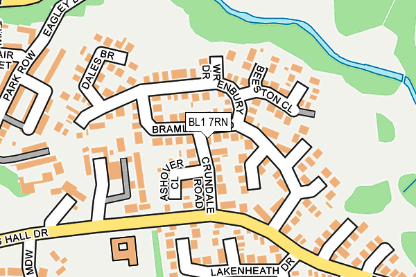 BL1 7RN map - OS OpenMap – Local (Ordnance Survey)