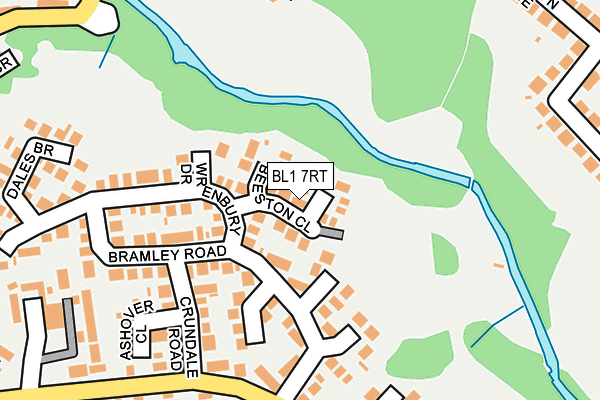 BL1 7RT map - OS OpenMap – Local (Ordnance Survey)