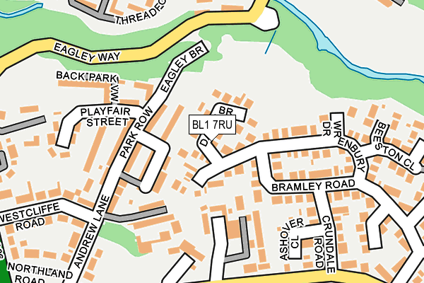 BL1 7RU map - OS OpenMap – Local (Ordnance Survey)