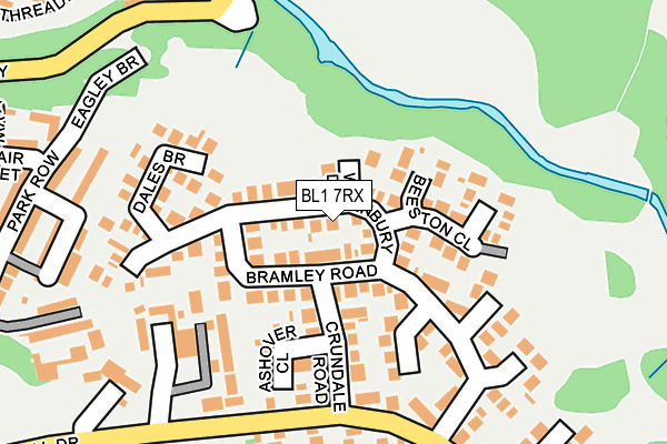 BL1 7RX map - OS OpenMap – Local (Ordnance Survey)