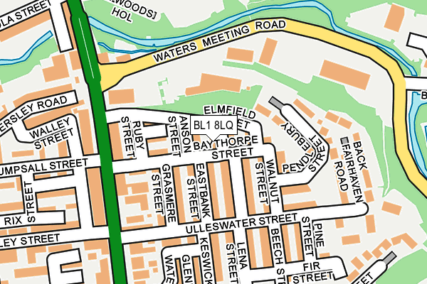 BL1 8LQ map - OS OpenMap – Local (Ordnance Survey)