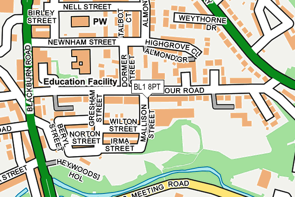 Map of YEW TREE HOUSE DEVELOPMENTS LIMITED at local scale