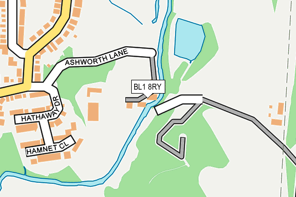 BL1 8RY map - OS OpenMap – Local (Ordnance Survey)