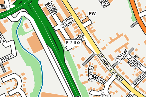 BL2 1LQ map - OS OpenMap – Local (Ordnance Survey)