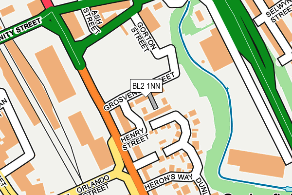BL2 1NN map - OS OpenMap – Local (Ordnance Survey)