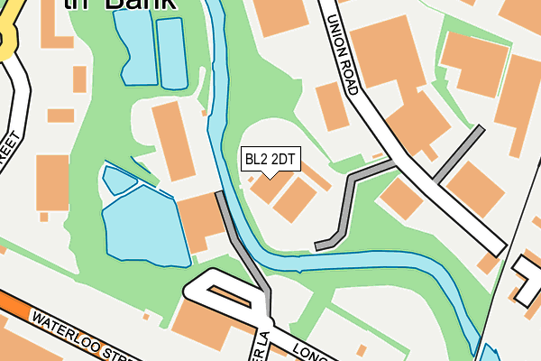 BL2 2DT map - OS OpenMap – Local (Ordnance Survey)