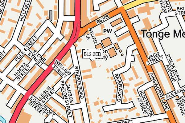 BL2 2ED map - OS OpenMap – Local (Ordnance Survey)
