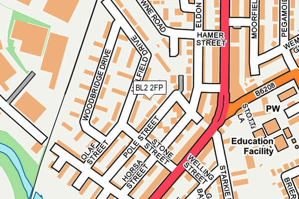 BL2 2FP map - OS OpenMap – Local (Ordnance Survey)