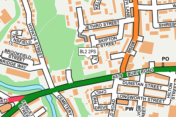 BL2 2PS map - OS OpenMap – Local (Ordnance Survey)