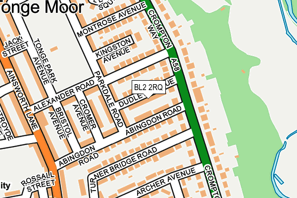 BL2 2RQ map - OS OpenMap – Local (Ordnance Survey)