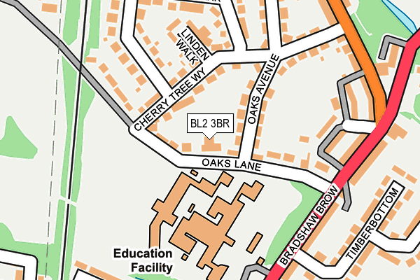 BL2 3BR map - OS OpenMap – Local (Ordnance Survey)